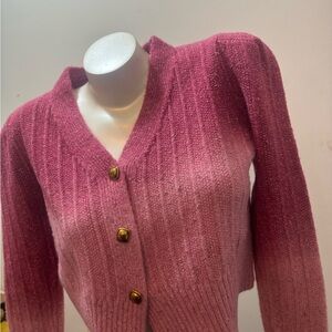 YSL Elegant Pink Gradient Women's Sweater